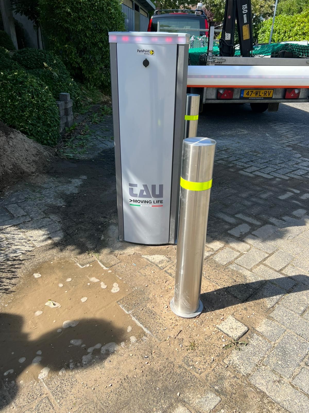 Vaste paal om aanrijdingen te voorkomen Vaste paal ParkPoint