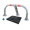 PARKEERBEUGEL HANDMATIG VISO STOPBLOCK IN FUNDATIEPLAAT-001