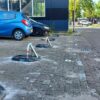 parkeerbeugel in fundatieplaat parkeerbeugel in fundatieplaat