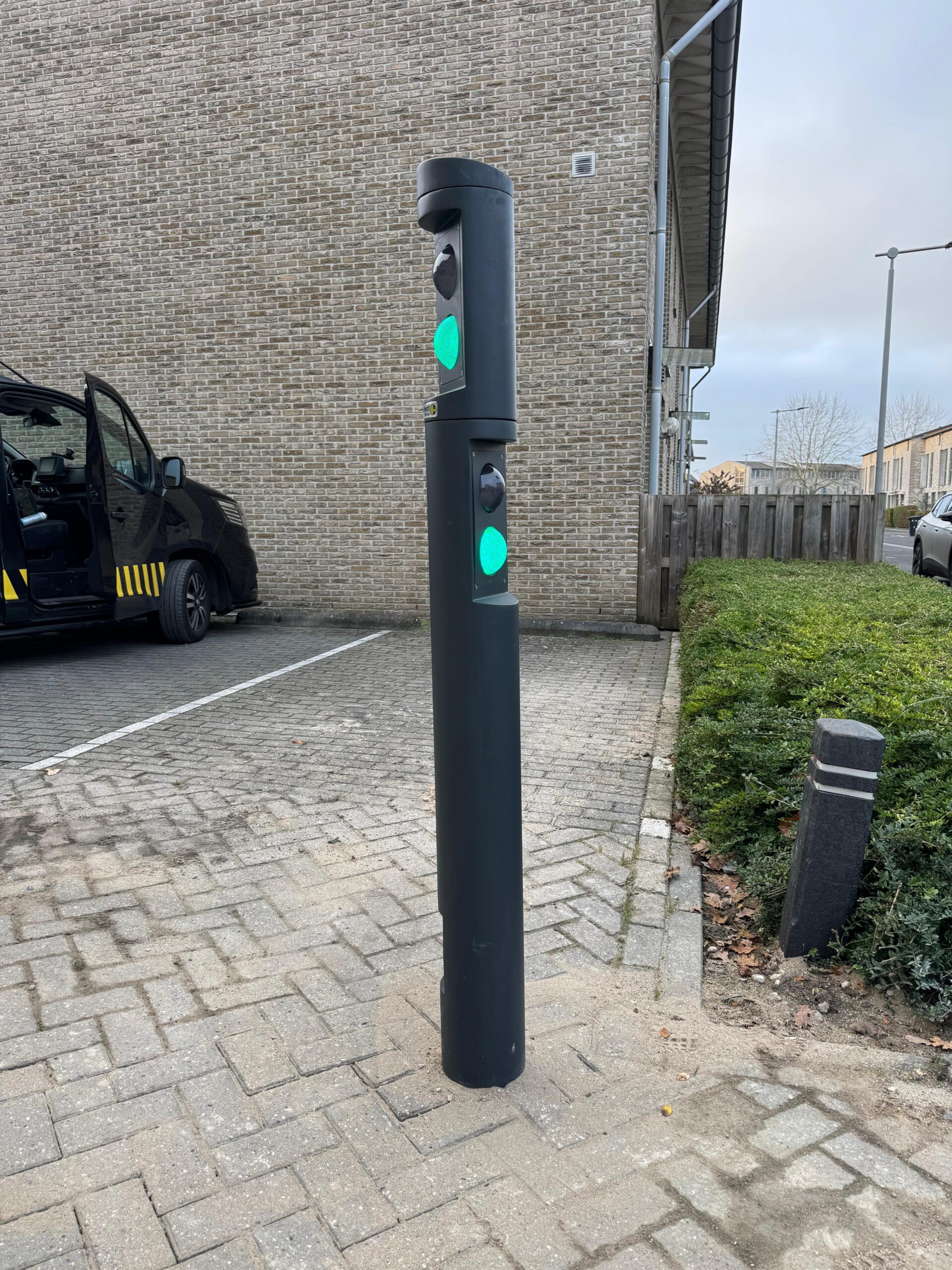 Stoplicht in zuil ral 7016 dubbelzijdig