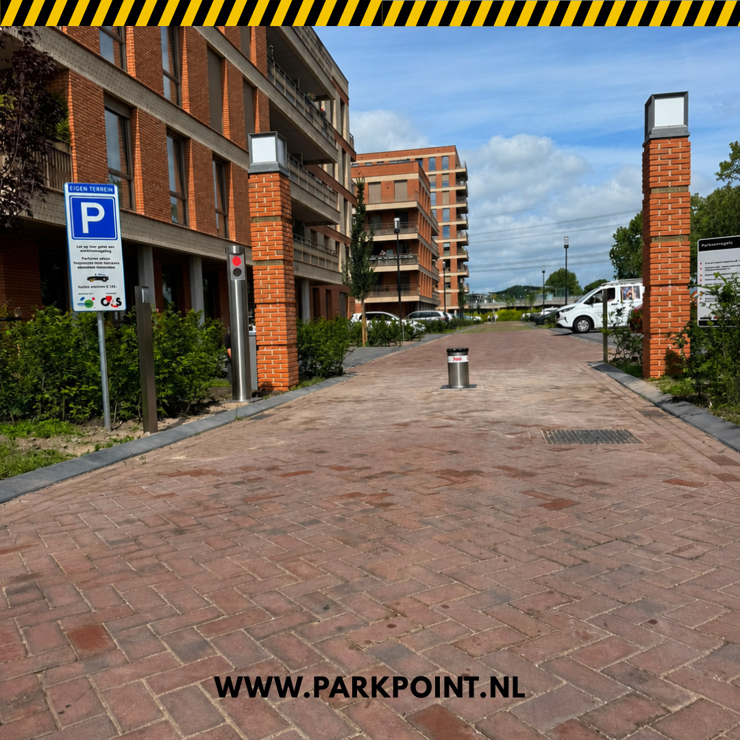 Paal met stoplicht van ParkPoint Automatische paal met stoplicht van parkpoint