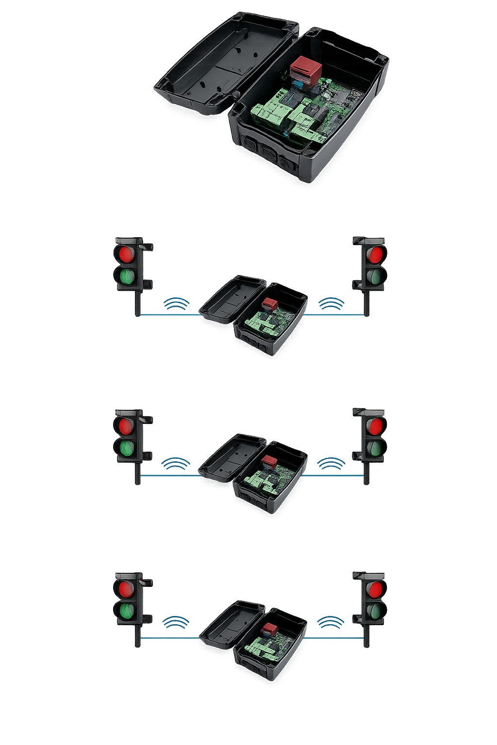 Stuurprint verkeerslichten