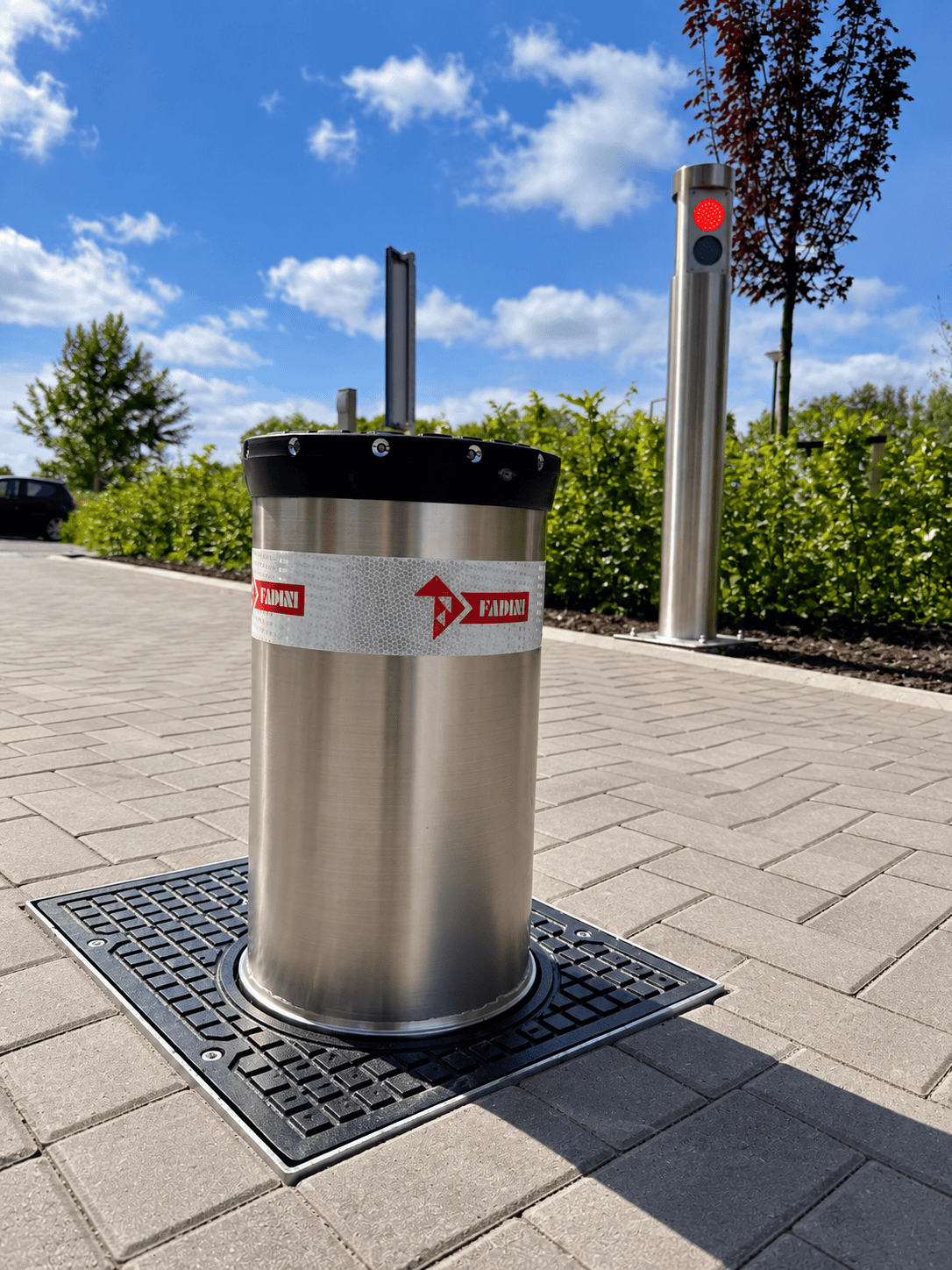Fadini paal met stoplicht van parkpoint 